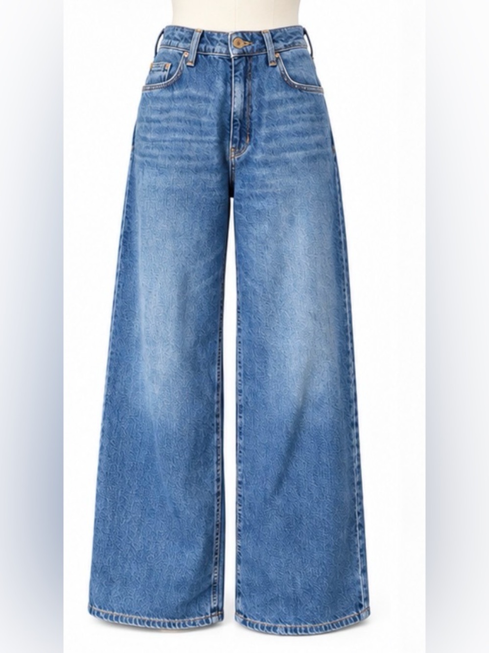 Pilcro Anthropologie High Rise Wide Leg Jeans Size 28 Lightweight Denim